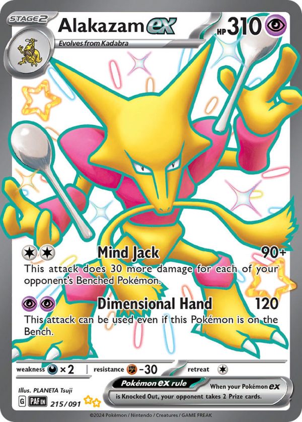 Alakazam ex-215-Paldean Fates