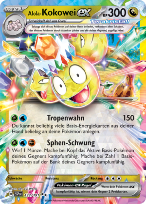 Alola-Kokowei-ex-133-Stürmische Funken