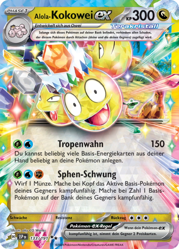 Alola-Kokowei-ex-133-Stürmische Funken