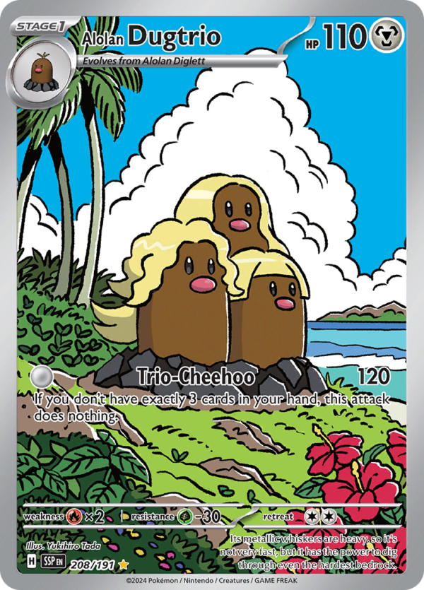 Alolan Dugtrio-208-Surging Sparks