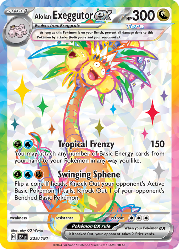 Alolan Exeggutor ex-225-Surging Sparks