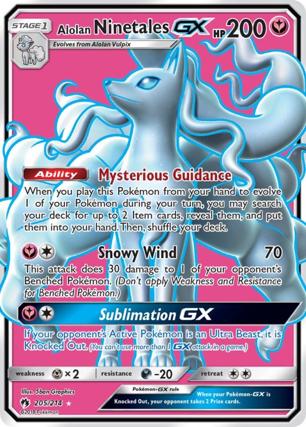 Alolan Ninetales-GX - 205 - Lost Thunder