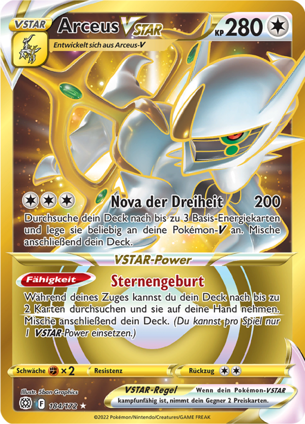 Arceus VSTAR - 184 - Strahlende Sterne