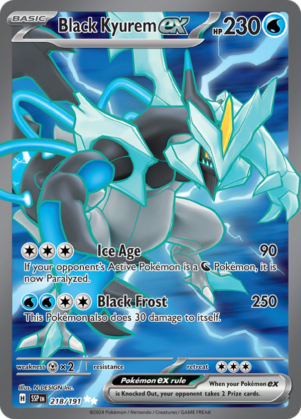 Black Kyurem ex-218-Surging Sparks