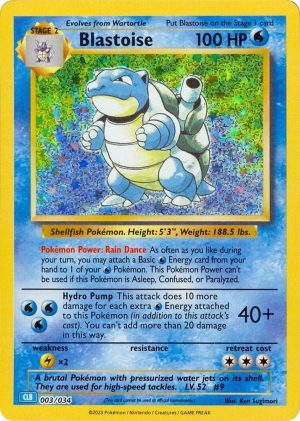 Blastoise-003-Pokemon TCG Classic - Blastoise