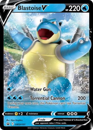 Blastoise V - SWSH101 - Sword & Shield Promos