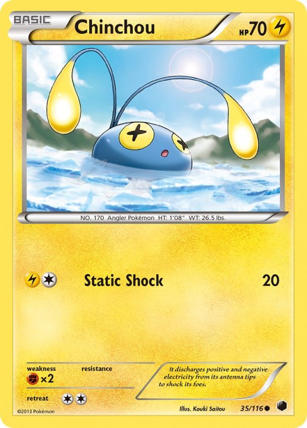 Chinchou - 35 - Plasma Freeze|Chinchou - 35 - reverse holo - Plasma Freeze