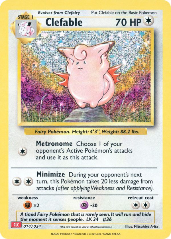 Clefable-014-Pokemon TCG Classic - Charizard