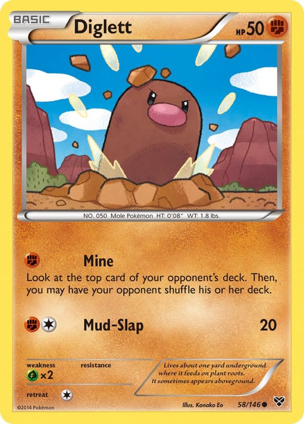 Diglett - 58 - XY