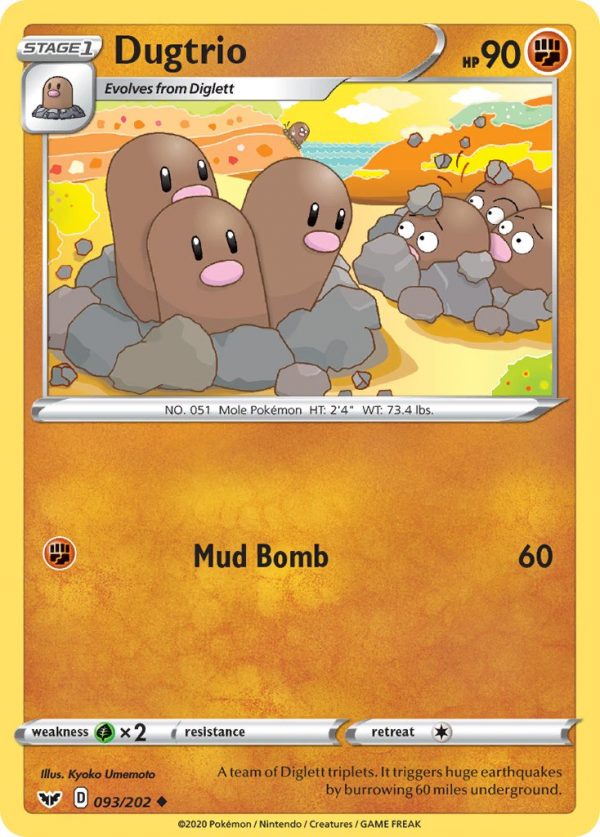 Dugtrio - 93 - Sword & Shield