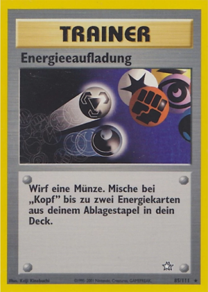 Energie aufladung