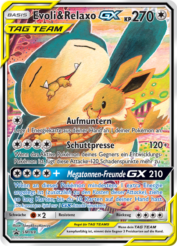 Evoli & Relaxo-GX - SM169 - Sun & Moon Promos