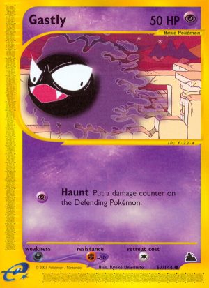 Gastly - 57/144 - Skyridge|Gastly - 57/144 - Reverse holo - Skyridge