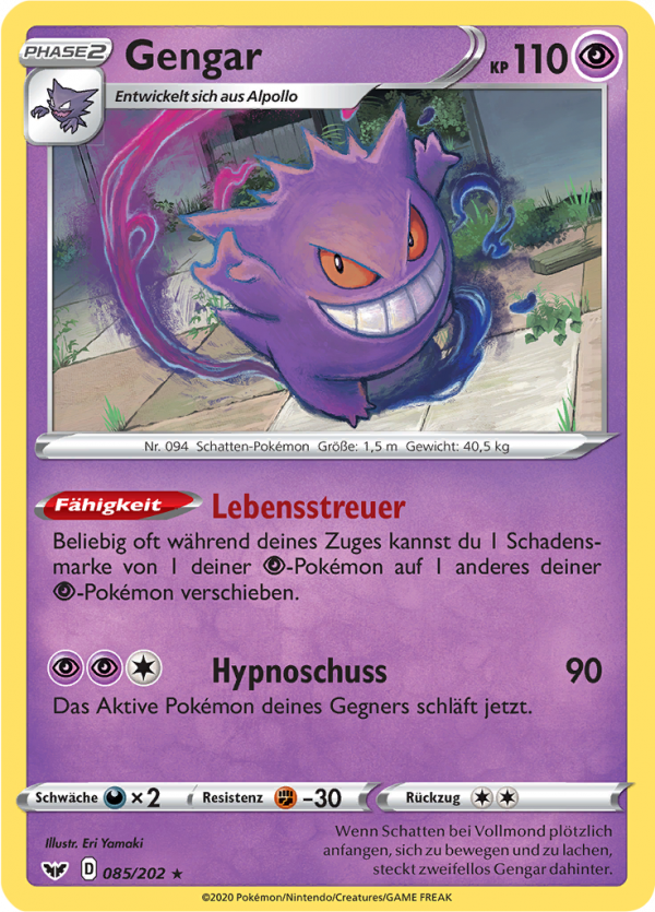 Gengar - 85 - Schwert & Schild