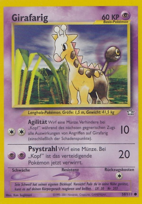 Girafarig - 58 - Neo Genesis