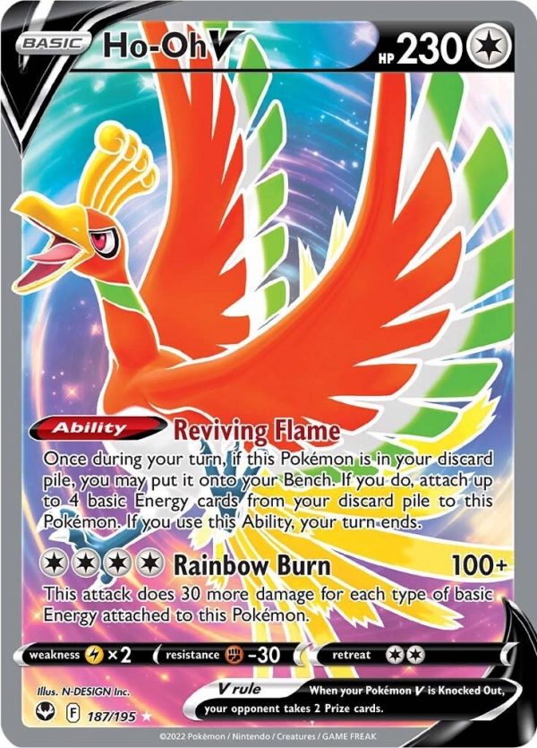 Ho-Oh V (Full Art) - 187 - Silver Tempest