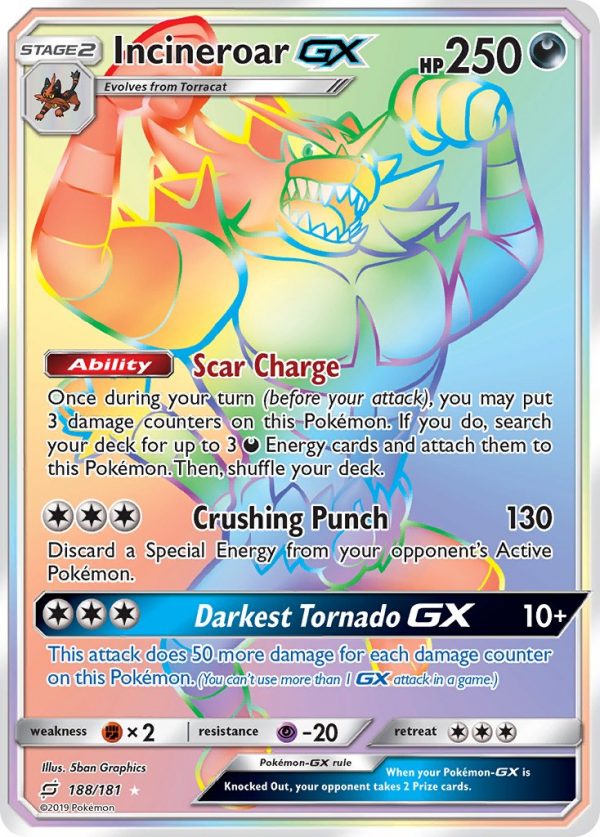 Incineroar-GX - 188 - Team Up