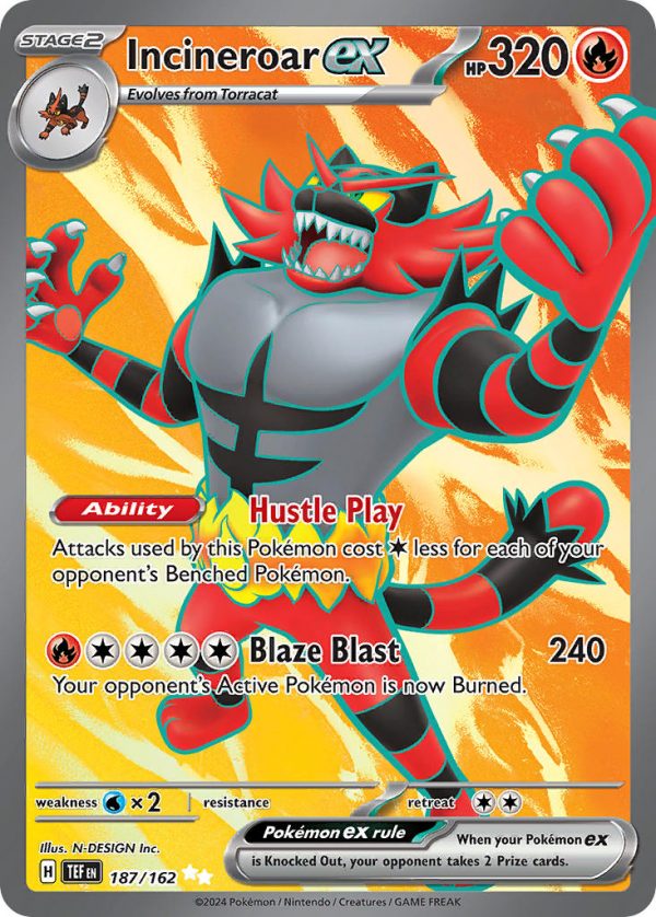 Incineroar ex-187-Temporal Forces