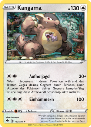 Kangaskhan ex 115/165 RR Pokemon Card in Sachsen-Anhalt - Magdeburg