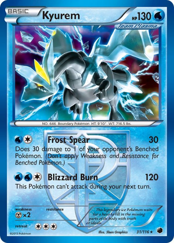 Kyurem - 31 - Plasma Freeze|Kyurem - 31 - reverse holo - Plasma Freeze