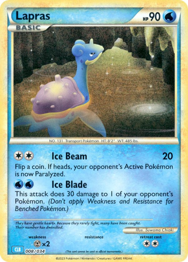 Lapras-008-Pokemon TCG Classic - Blastoise