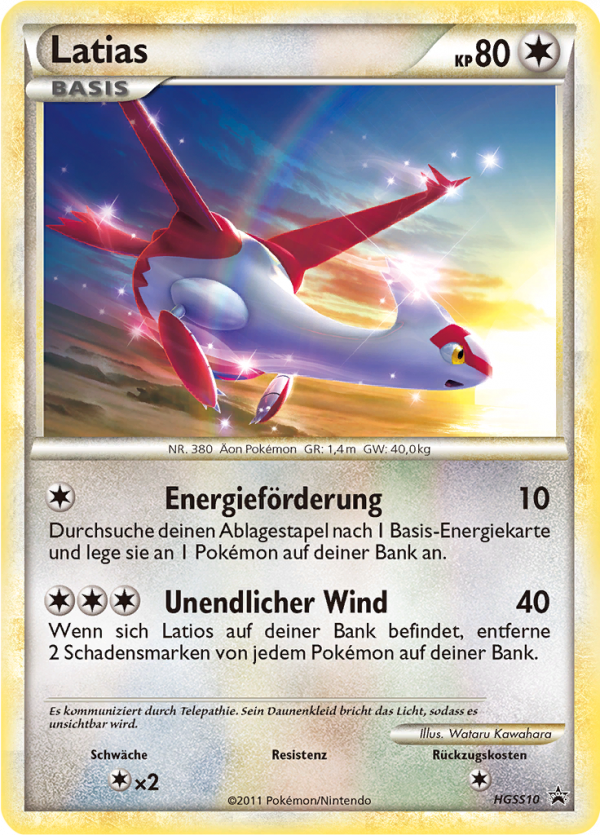 Latias - HGSS10 - HeartGold & SoulSilver Promos