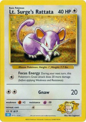 Lt. Surge’s Rattata-015-Pokemon TCG Classic - Blastoise