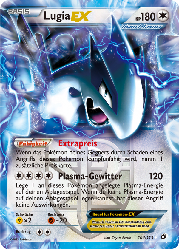 Lugia-EX - 102 - Legendäre Schätze