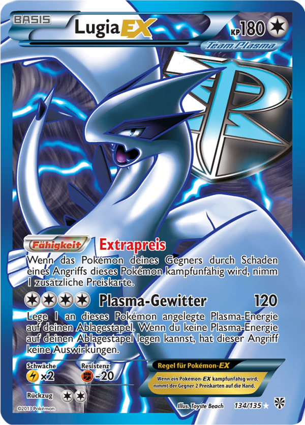 Lugia-EX - 134 - Plasma-Sturm