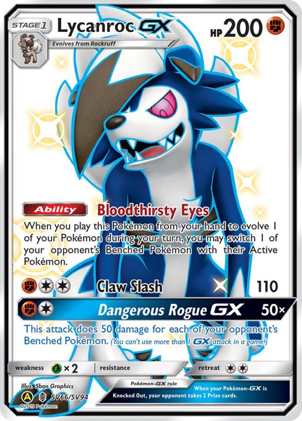 Lycanroc-GX - SV66 - Guardians Rising