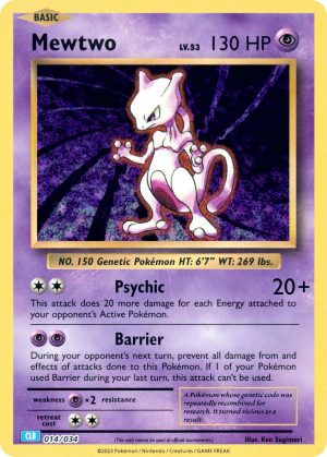 Mewtwo-014-Pokemon TCG Classic - Blastoise