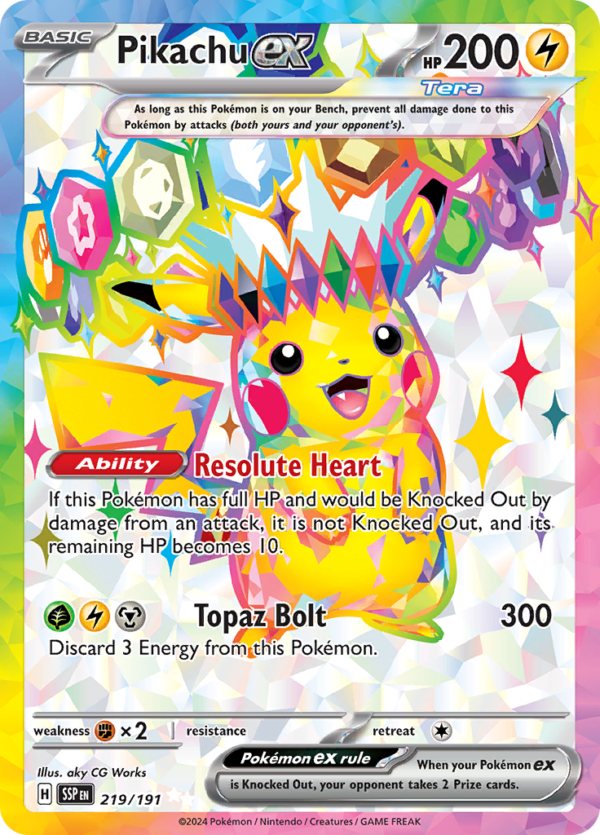 Pikachu ex-219-Surging Sparks