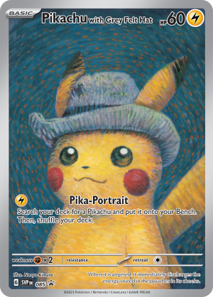 Pikachu with Grey Felt Hat-svp-85