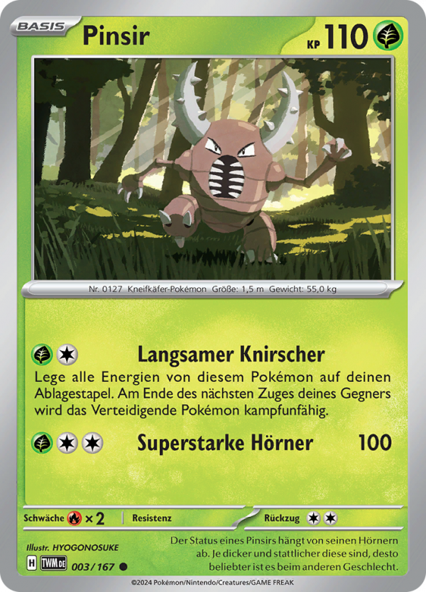 Pinsir-3-Maskerade im Zwielicht