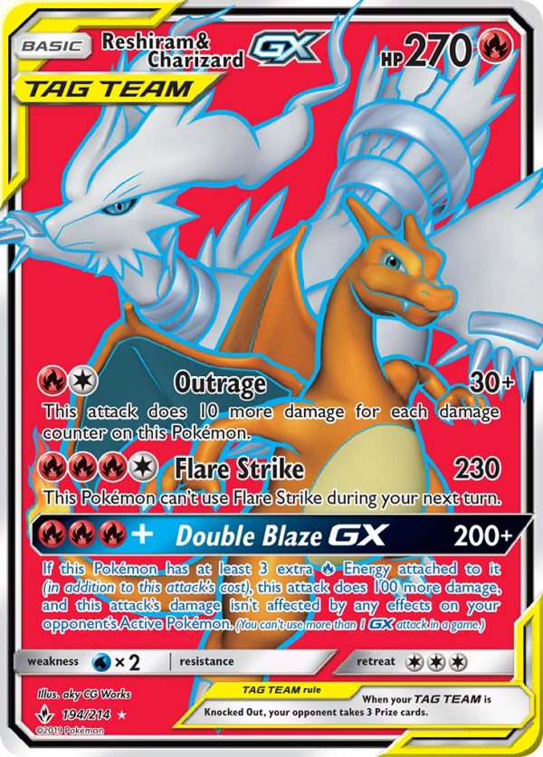 Reshiram & Charizard-GX - 194 - Unbroken Bonds