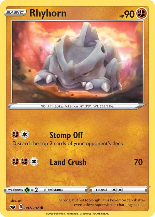 Rhyhorn - 97 - Sword & Shield