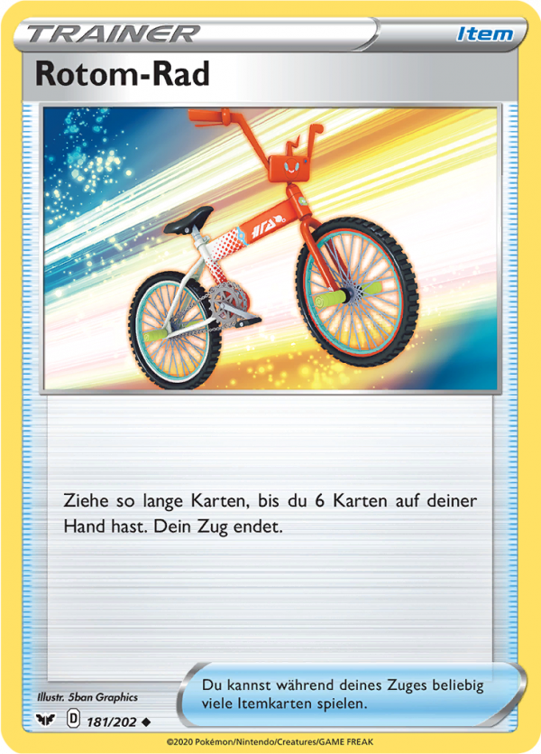 Rotom-Rad - 181 - Schwert & Schild