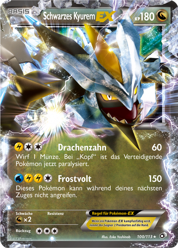 Schwarzes Kyurem-EX - 100 - Legendäre Schätze