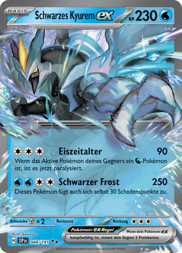 Schwarzes Kyurem-ex-48-Stürmische Funken