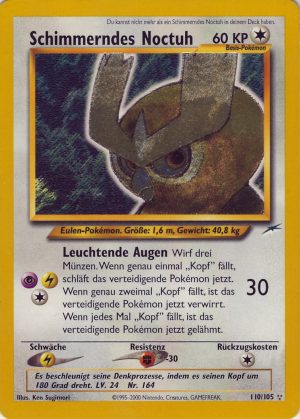 Pokemon Card - Diamond & Pearl 34/130 - NOCTOWL (rare):  -  Toys, Plush, Trading Cards, Action Figures & Games online retail store shop  sale