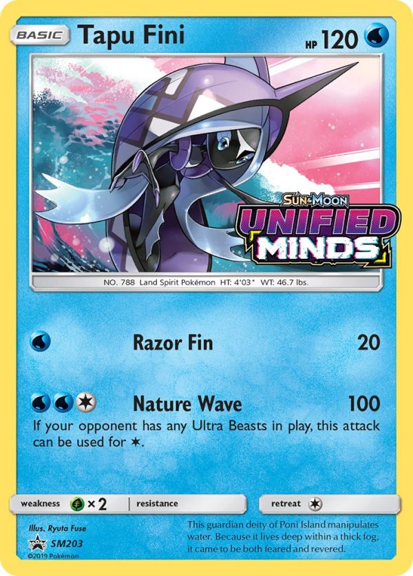 Tapu Fini - SM203 - Sun & Moon Promos