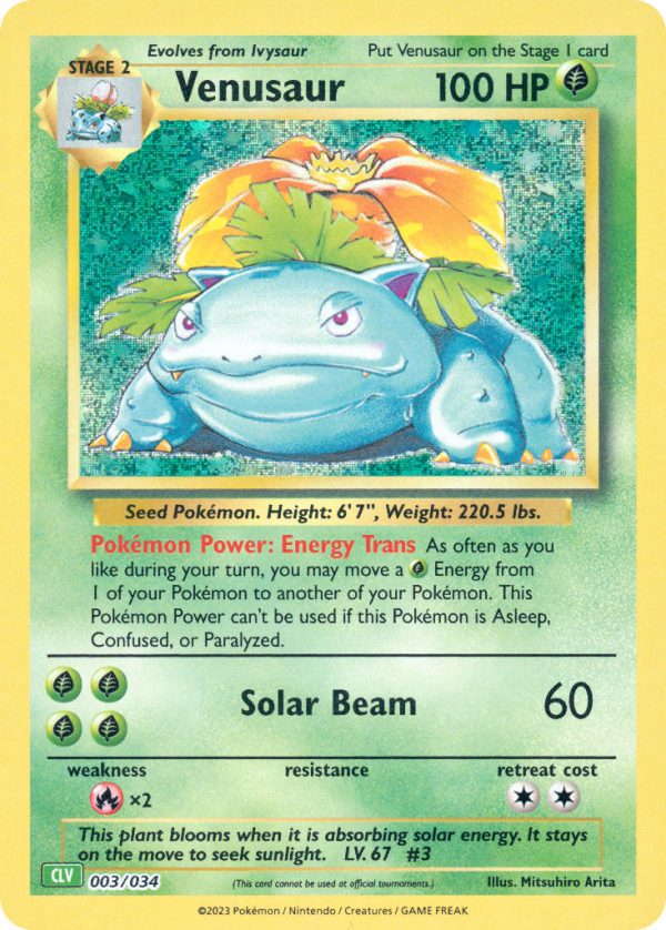 Venusaur-003-Pokemon TCG Classic - Venusaur