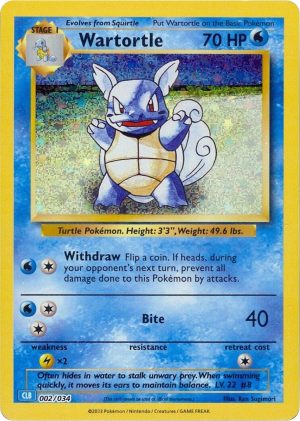 Wartortle-002-Pokemon TCG Classic - Blastoise