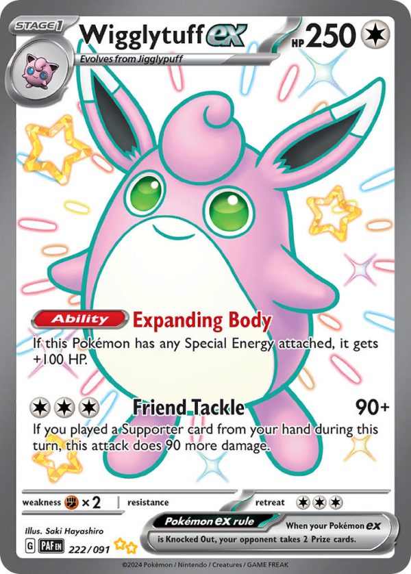 Wigglytuff ex-222-Paldean Fates